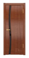 Межкомнатная дверь «Грация 1» остекленная вьюнок (анегри)