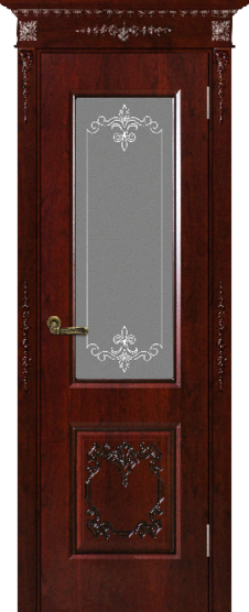 Межкомнатная дверь Премиум с ПВХ покрытием «Андорра» остекленная