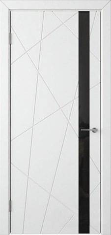 Межкомнатная дверь Модерн с ПВХ покрытием «Флитта» остекленная